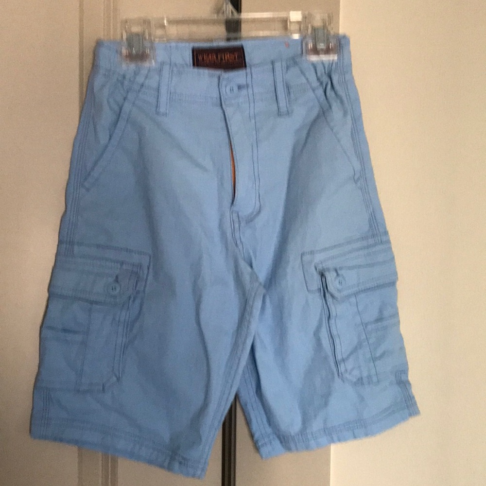 Blue boy shorts size 8 like new